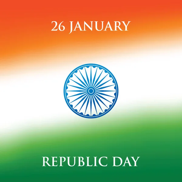 Dzień Republiki Indii Życzeniami Projektowania Wektorowego Stycznia Dzień Republiki Indii — Wektor stockowy