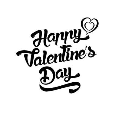 Mutlu Sevgililer günü el yazısı tasarım metin renk üzerinde yazı 