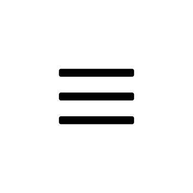 Menü simgesini basit düz stil kullanıcı arabirimi tasarımı için