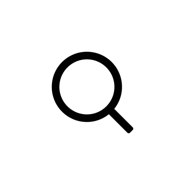 Icono de búsqueda para un diseño simple de estilo plano ui — Vector de stock