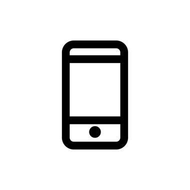 Akıllı telefon simgesi basit düz stil kullanıcı arabirimi tasarımı için