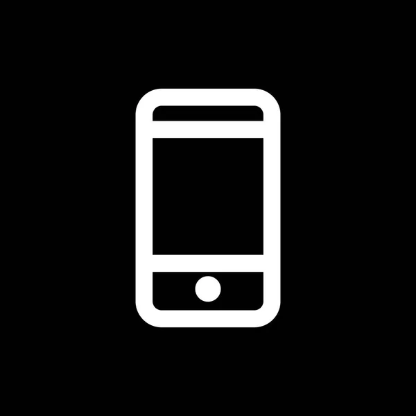Icona smartphone per un design semplice stile piatto ui — Vettoriale Stock