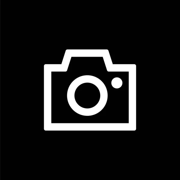 Icono de la cámara para un diseño simple ui de estilo plano — Vector de stock