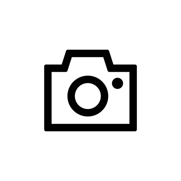 Icône de caméra pour un style plat simple ui design — Image vectorielle