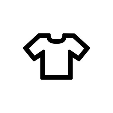 Polo t-shirt simgesi basit düz stil kullanıcı arabirimi tasarımı için