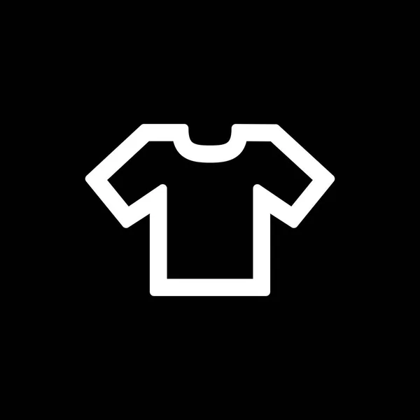 Polo icono de la camiseta para un diseño simple ui de estilo plano — Vector de stock