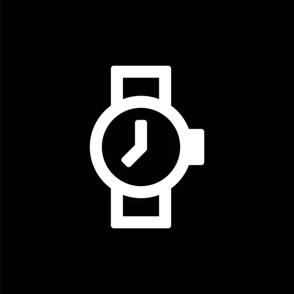 Horloge pictogram voor eenvoudige vlakke stijl ui-ontwerp — Stockvector