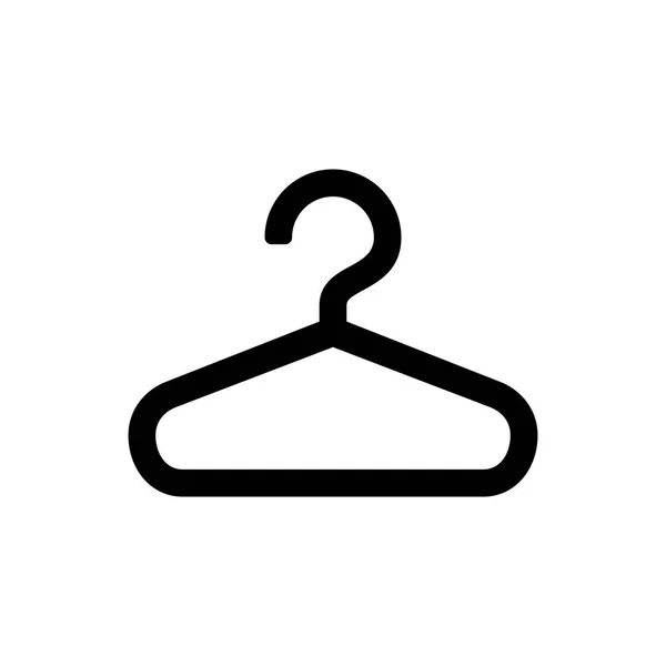 Kleiderbügel-Symbol für einfaches flaches Design — Stockvektor