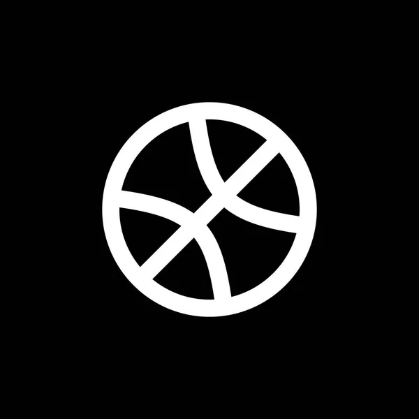 Basket-ikonen för enkel platta stil ui design — Stock vektor