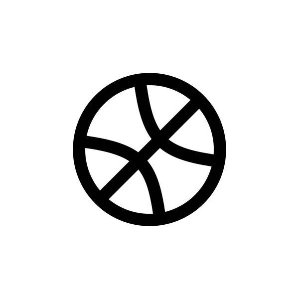 Basket-ikonen för enkel platta stil ui design — Stock vektor