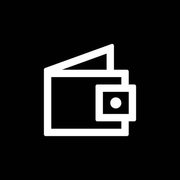Portemonnee pictogram voor eenvoudige vlakke stijl ui-ontwerp — Stockvector