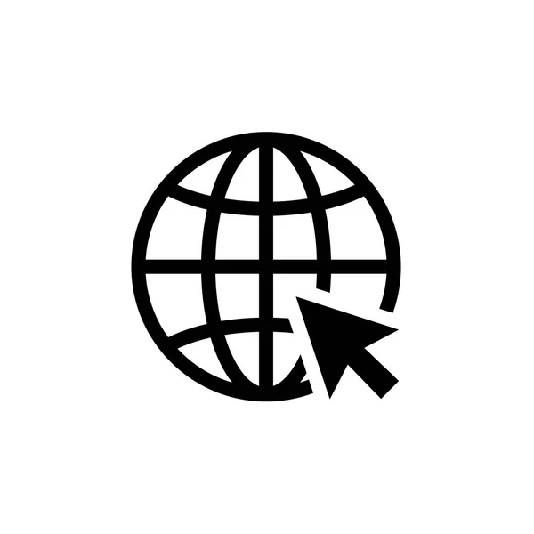 Internet simgesini. Web işareti vektör çizim seçeneğine gidin