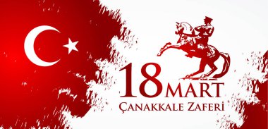 Çanakkale zaferi 18 Mart. Çeviri: Türk ulusal tatil 18, 1915 günü Osmanlı Çanakkale zafer Mart