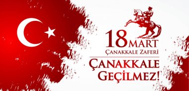 Çanakkale zaferi 18 Mart. Çeviri: Türk ulusal tatil 18, 1915 günü Osmanlı Çanakkale zafer Mart