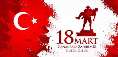 Çanakkale zaferi 18 Mart. Çeviri: Türk ulusal tatil 18, 1915 günü Osmanlı Çanakkale zafer Mart