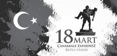 Çanakkale zaferi 18 Mart. Çeviri: Türk ulusal tatil 18, 1915 günü Osmanlı Çanakkale zafer Mart