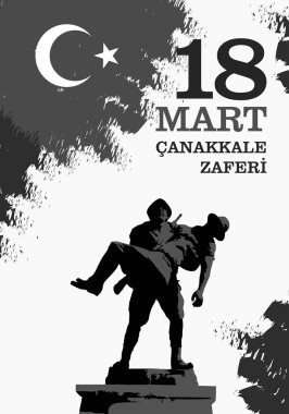 Çanakkale zaferi 18 Mart. Çeviri: Türk ulusal tatil 18, 1915 günü Osmanlı Çanakkale zafer Mart