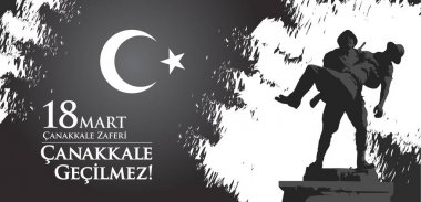 Çanakkale zaferi 18 Mart. Çeviri: Türk ulusal tatil 18, 1915 günü Osmanlı Çanakkale zafer Mart