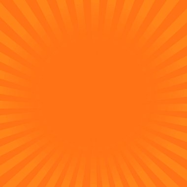 Kuvvetli güneş ışığı turuncu ışınları desen. Radyal sunburst ray arka plan vektör çizim