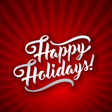 İyi Bayramlar. Güzel yazı metni vektör çizim tebrik tatil