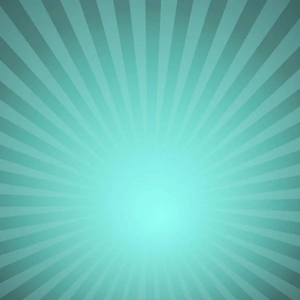 Sunburst green rays pattern. Radial sunburst ray background vector illustration — Stock Vector