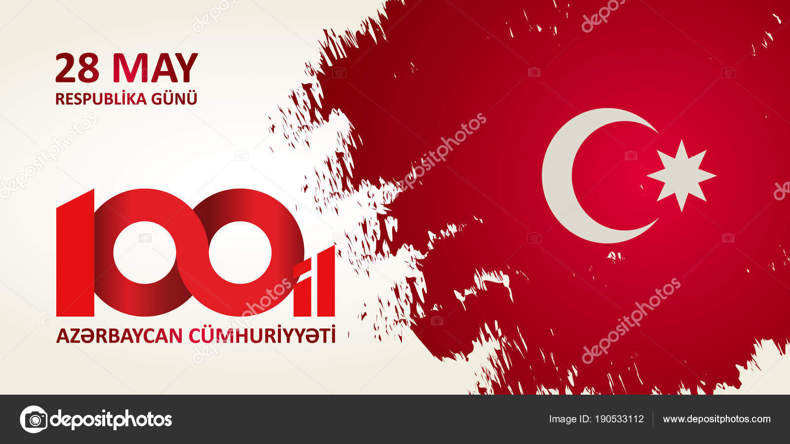 28 May Respublika Gunu Translation From Azerbaijani 28th May Republic Day Vector Image By C Subhanbghirov Vector Stock 190533112