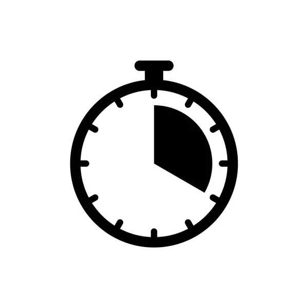 Timer relógio ícone ui simples estilo plana ilustração —  Vetores de Stock