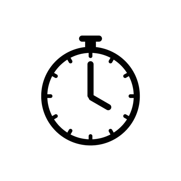 Timer orologio icona ui semplice stile piatto illustrazione — Vettoriale Stock