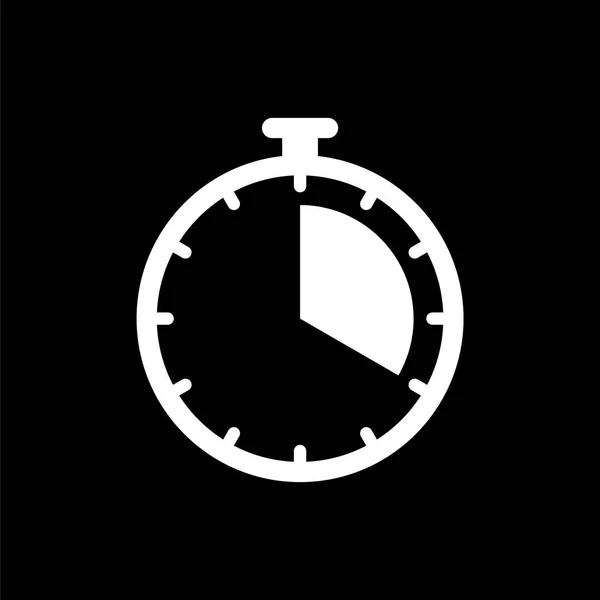 Timer relógio ícone ui simples estilo plana ilustração — Vetor de Stock