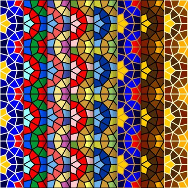 Vektörsüz süslemesiz doğu desenli resimleme