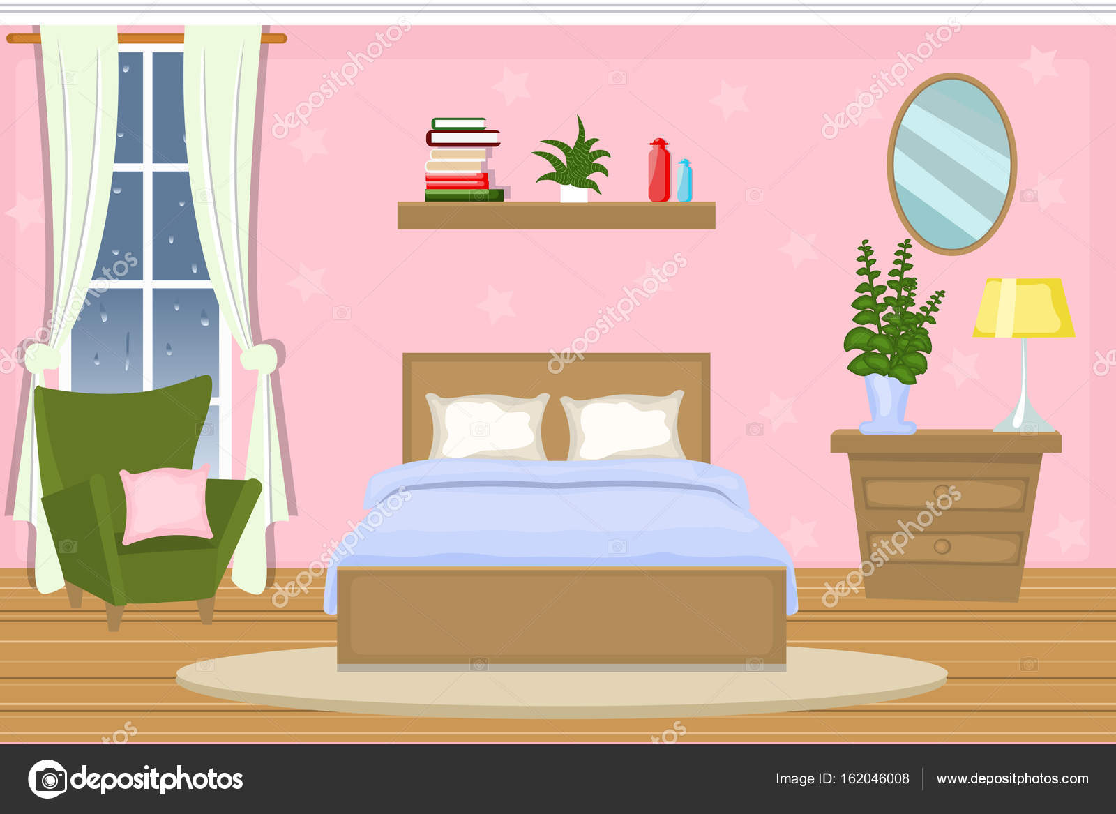 depositphotos_162046008 stock illustration the interior of the bedroom