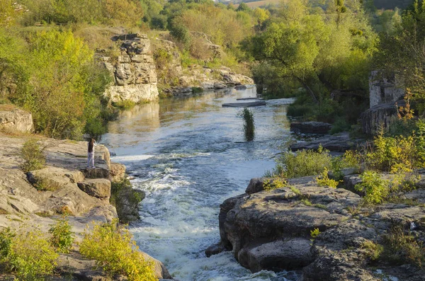 stock image beautiful canyon in the village of Buki, Ukraine