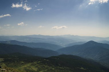 Dağların güzel manzarası