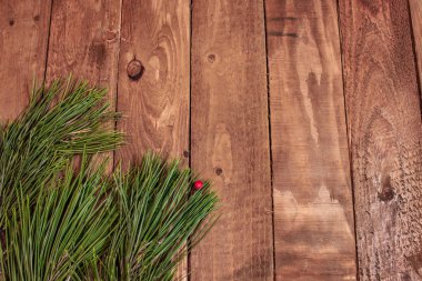 Eski ahşap masa kırmızı sapılmak özgeçmişlerine Xmas 