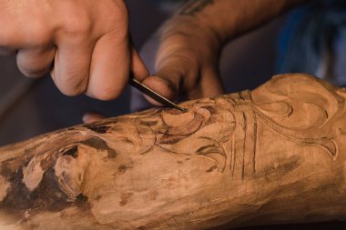 Doğrama Atölyesi, araçları ve oymacılığı süreci 