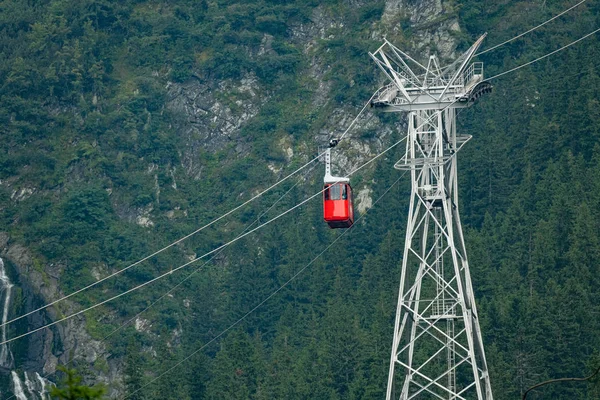 Kabelbil Berg Transfagarasan Rumänien — Stockfoto