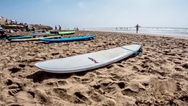 Timelapse vista della spiaggia in Marocco — Video Stock