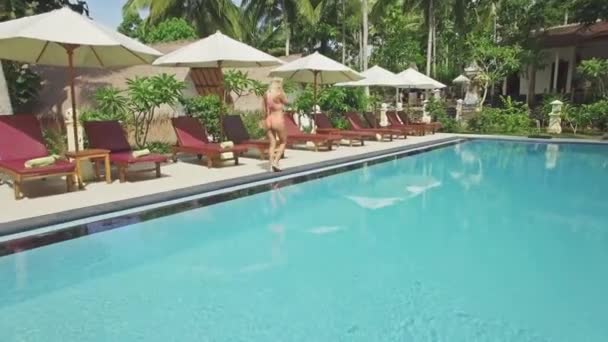 Vacker resort i Indonesien — Stockvideo