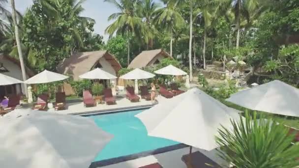 Prachtig resort in Indonesië — Stockvideo