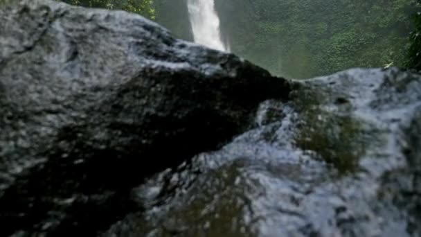 Beautiful waterfall on Bali — Stock Video
