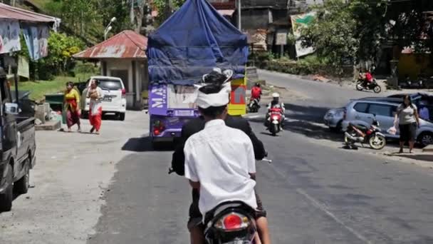 Strada su Bali in Indonesia — Video Stock