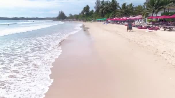 Повітряних Кадри Weligama Bay Шрі Ланці — стокове відео