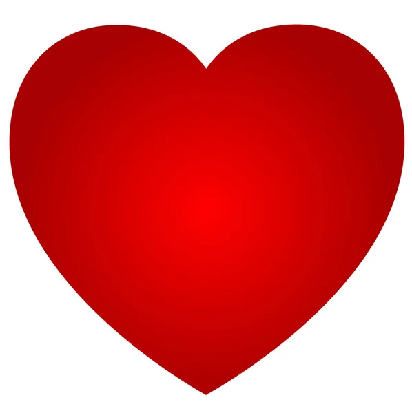 Coeur rouge vecteur — Image vectorielle