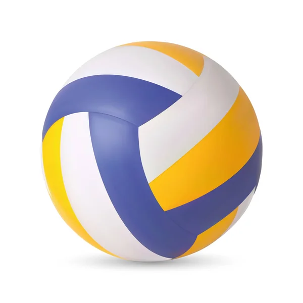 Volley-ball réaliste. 3D. Illustration vectorielle . — Image vectorielle