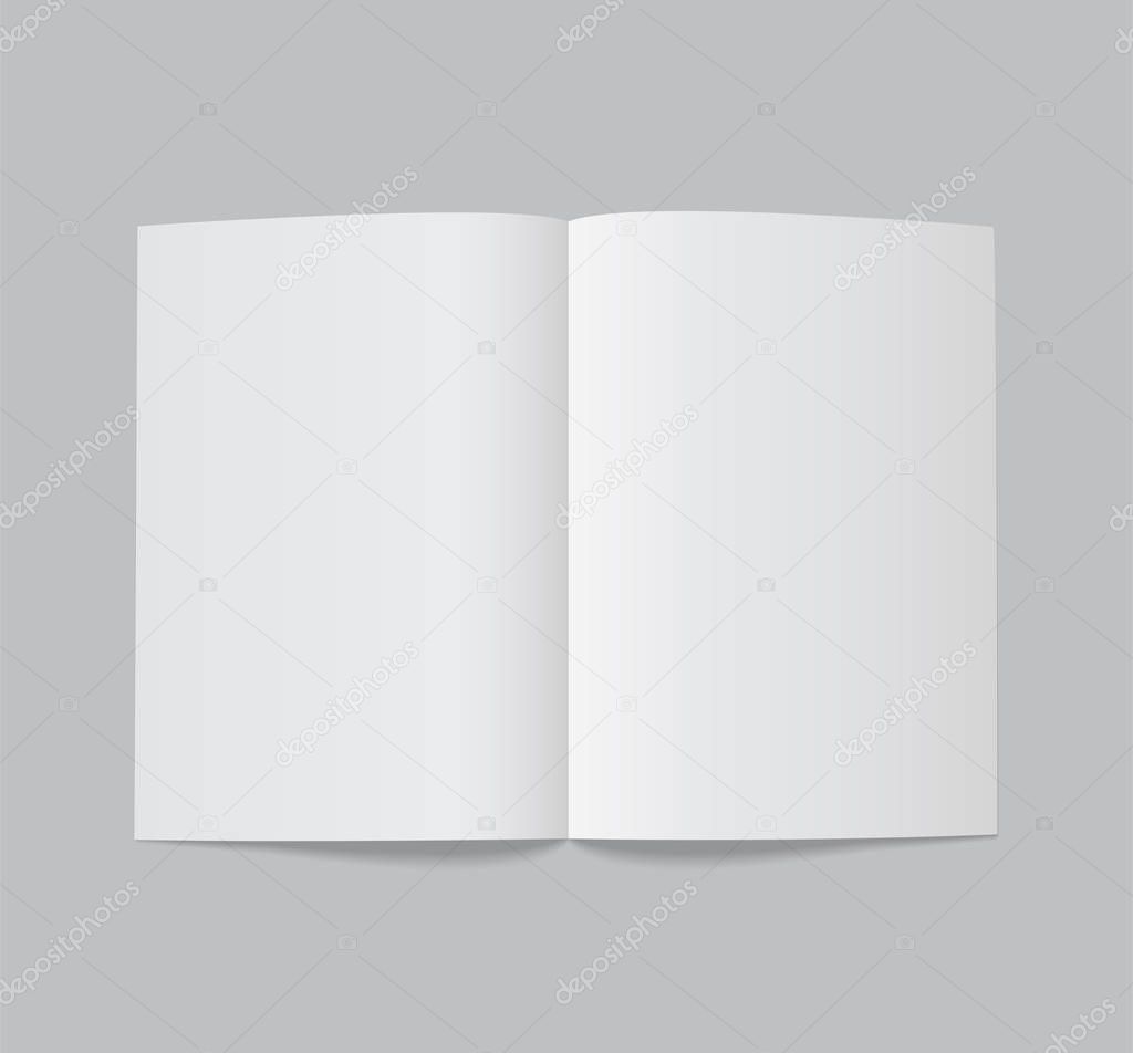 Folded white paper sheet - stock vector.