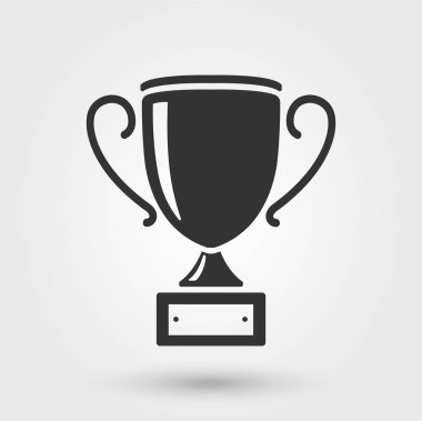 Trophy Kupası Icon - hisse senedi vektör.