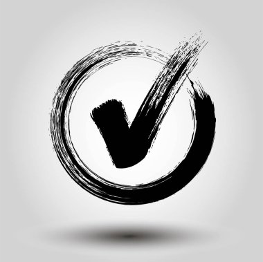 Grung onay işareti - hisse senedi vektör.