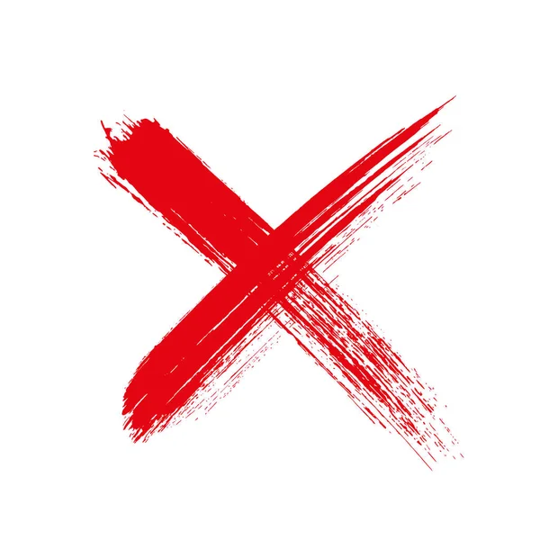 X.Grunge letra X sinal cruzado - vetor de estoque . — Vetor de Stock