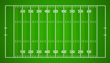 Amerikan futbol sahası. Dokulu çim Amerikan futbol sahası - hisse senedi vektör.
