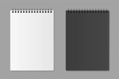 Gerçekçi boş defter - hisse senedi vektör.